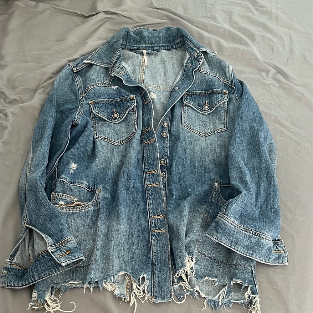 Distressed Denim Jacket